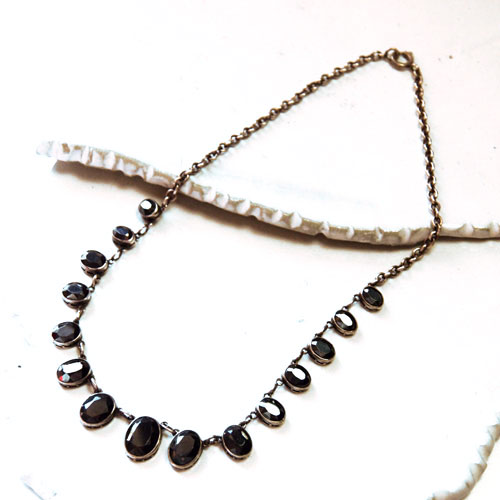 アールデコ　アールデコ　ヘマタイトネックレス