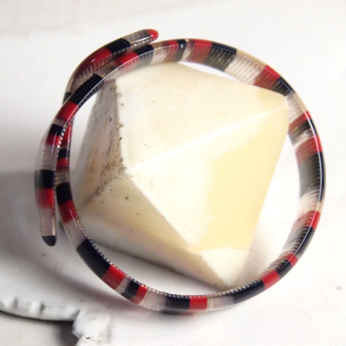 lea stein paris リアスタン パリ　スネイクバングル（トリコロール）