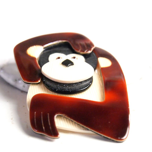 lea stein paris リアスタン　パリ モンキー(ブラウン）