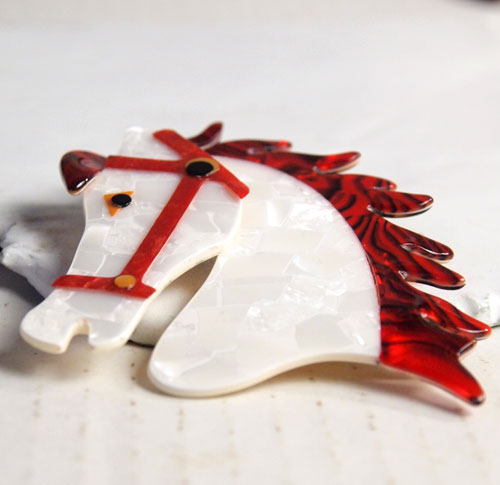 lea stein paris リアスタン　パリ  ホース（ホワイト）