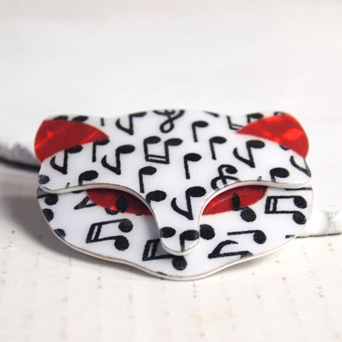 lea stein paris リアスタン　パリ  キャットフェイス（音譜）