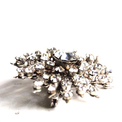 メタル クリスタルスターブローチ