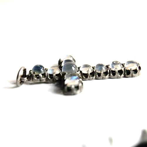 ブルームーンストーン クロス ペンダント