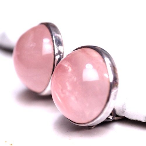 N.E.FROM (N.E.フロム）　デンマーク　ローズクォーツイヤリング