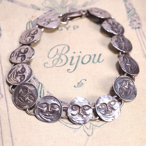 シルバー　ムーンフェイス　ブレスレット