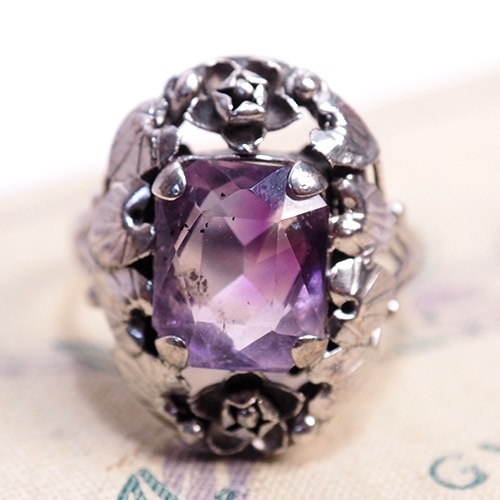 アート＆クラフト　アメシスト　シルバーリング