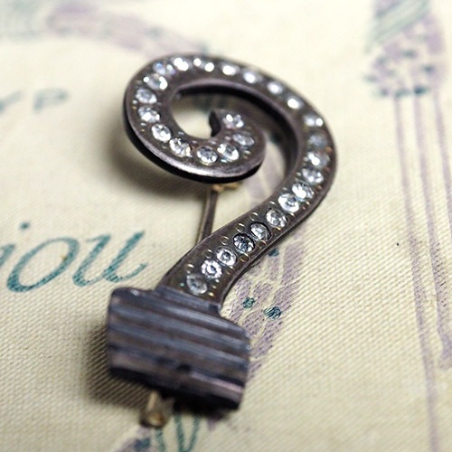 AUGUSTE BONAZ  オーギュストボナーズ クエスチョンブローチ