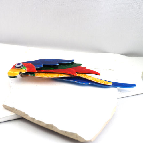 Lea Siten リアスタン　オウム ブローチ