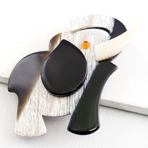 Lea Stein リアスタン　エレファント　ブローチ