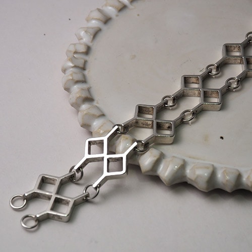 JORMA LAINE ヨルマレイン for Kultateoliuus 　シルバー スクエア　ダブルブレスレット