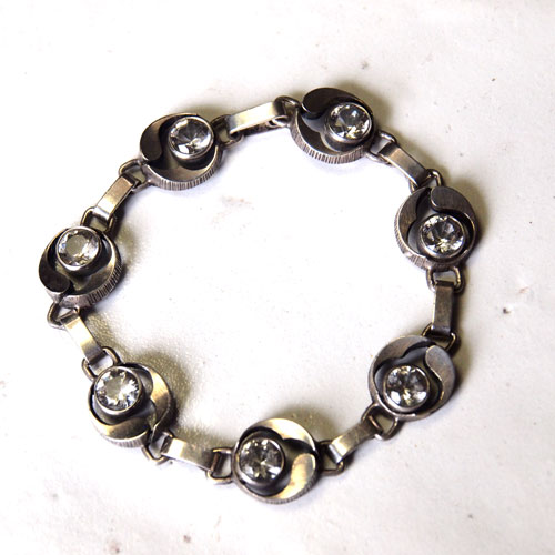 STEN AND LAINE シルバークリスタルブレスレット