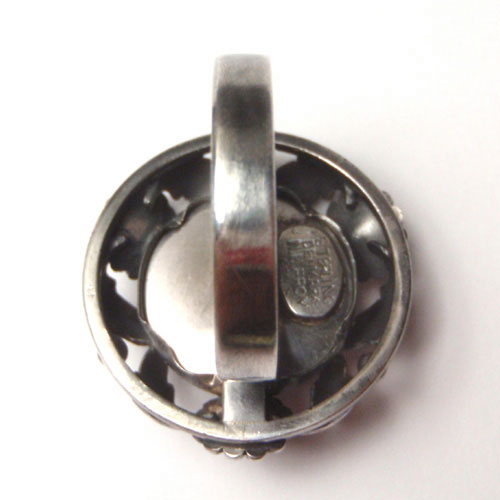 sold-N.E.FROM (N.E.フロム）　アンバー　クラシックフラワー　サークルリング