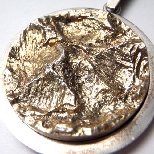 sold-HERMAN SIESBOL ハーマンシーボル　デンマーク　シルバー＆ゴールドプレート　ネックレス