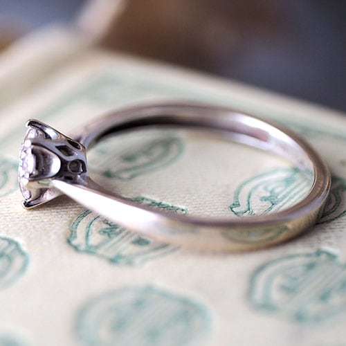 9金 ダイヤモンドクラスターリング(ヴィンテージジュエリー)