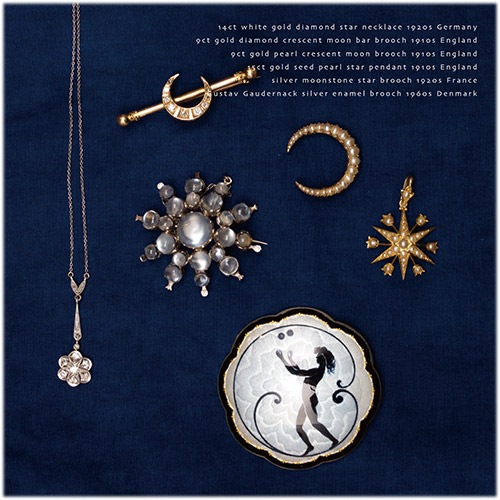 15金 シードパール 六芒星 ペンダント