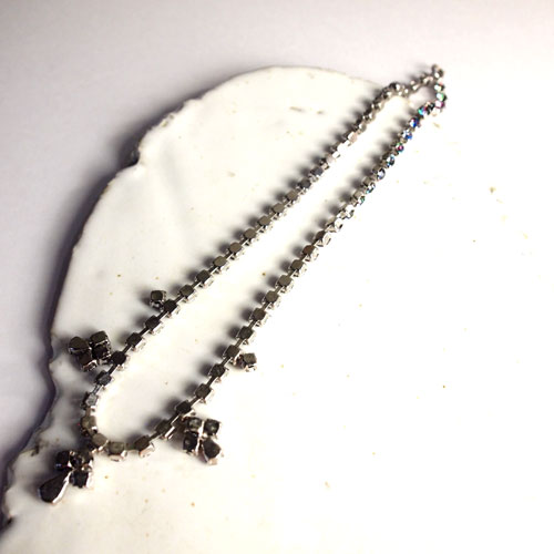 レインボーカラー　クリスタル　ネックレス