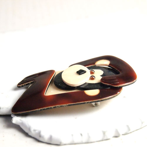 lea stein paris リアスタン　パリ モンキー(ブラウン）