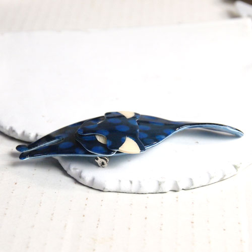 lea stein paris リアスタン　パリ スタンディングキャット（ブル－）