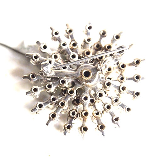 メタル クリスタルスターブローチ