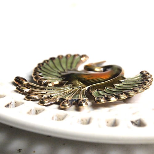 DAVID ANDERNSEN（デビッド・アンデルセン）ノルウェイ エナメル 鳳凰ブローチ