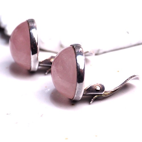 N.E.FROM (N.E.フロム）　デンマーク　ローズクォーツイヤリング