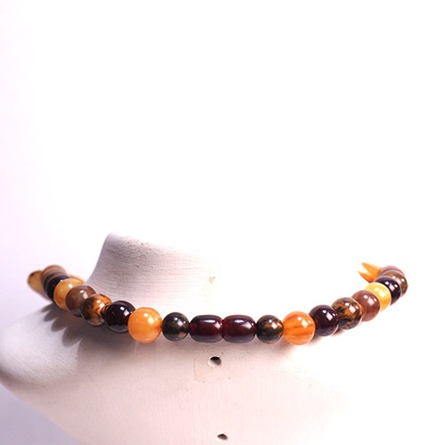 ベイクライト　モカ＆ブラウン　ディスクネックレス