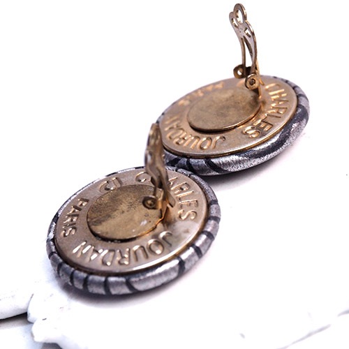 CHARLES JOURDAN　シャルルジョルダン　レザーイヤリング