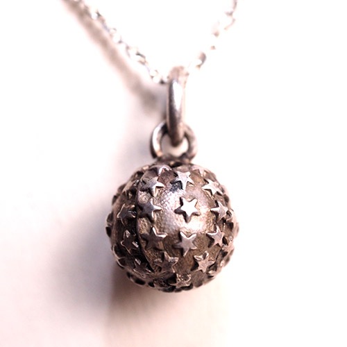 シルバーカラーメタル　スターボールチャーム