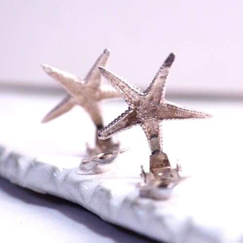 シルバー　スターフィッシュ　イヤリング