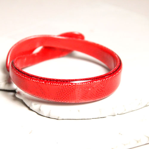 lea stein paris リアスタン　パリ　スネイクバングル（ピンク）