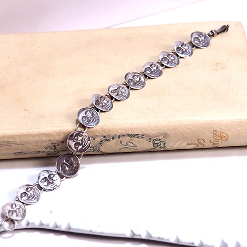 シルバー　ムーンフェイス　ブレスレット