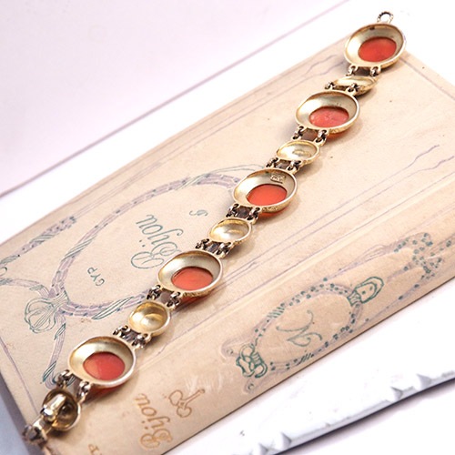 theodor fahrner ファーナー　シルバー　シェルカメオ　ブレスレット