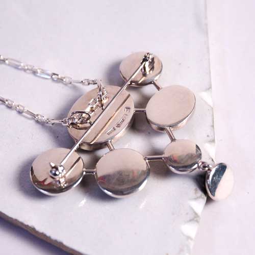 Kaunis Koru カウニスコル　7 スペクトロライト　ラブラドライト　ブローチ兼ペンダント