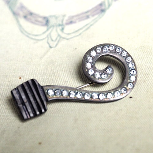 AUGUSTE BONAZ  オーギュストボナーズ クエスチョンブローチ