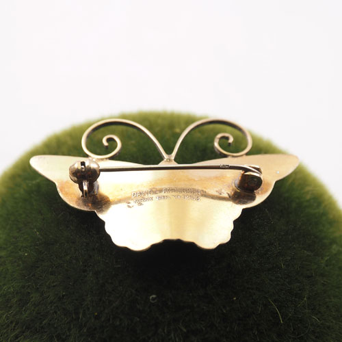 デヴィッドアンデルセン　ピンクバタフライ　ブローチ