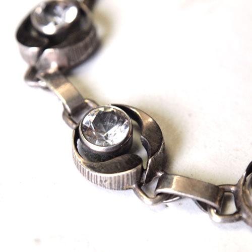 STEN AND LAINE シルバークリスタルブレスレット