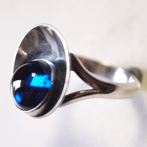 0-N.E.FROM（N.E フロム）ブルークリスタル　ドットリング