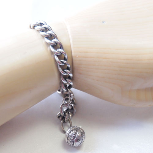 1900s フランス　シルバーボールブレスレット