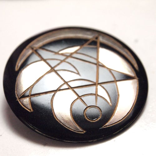 SOLD-ジャンコクトー　オマージュ　スター＆ムーン　ブローチ