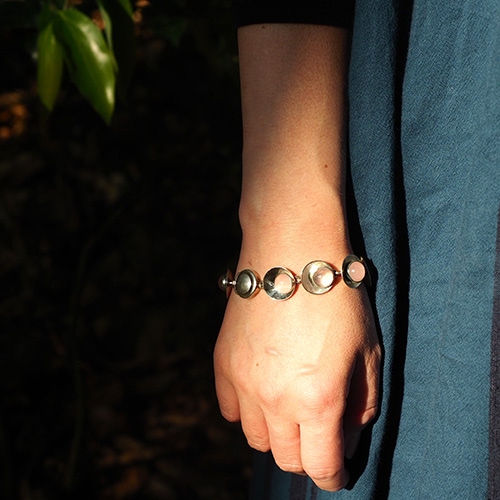 N.E.FROM ニルスエリックフロム シルバーローズクォーツ　サークルブレスレット