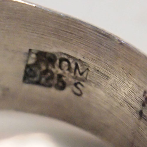 N.E.FROM (N.E.フロム）　デンマーク　シルバーUリング