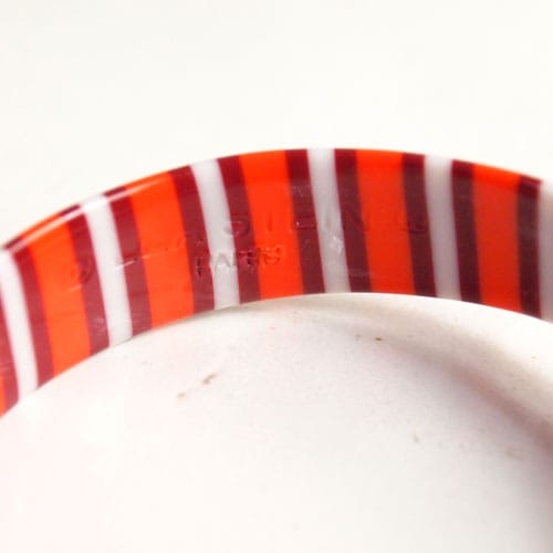 lea stein paris リアスタン パリ　スネイクバングル（オレンジ）