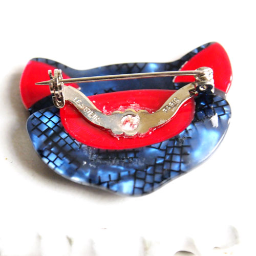 lea stein paris リアスタン　パリ スモールキャットフェイス