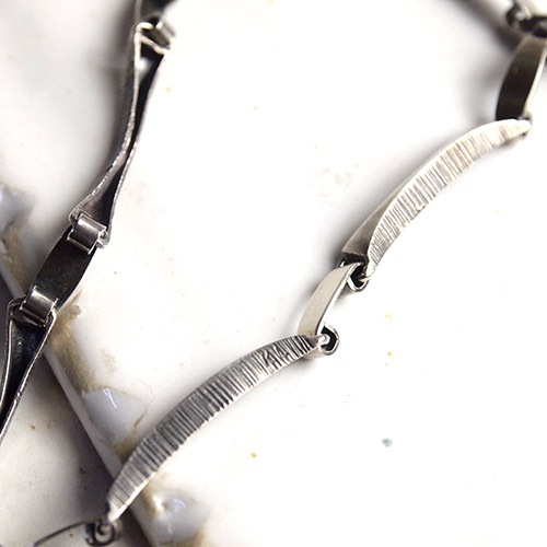 STEN AND LAINE シルバークリスタルネックレス