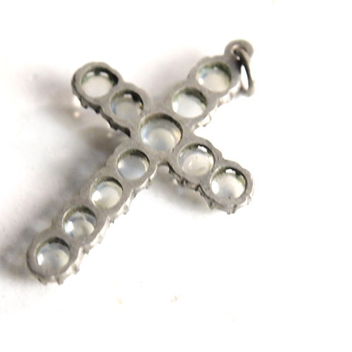 ブルームーンストーン クロス ペンダント