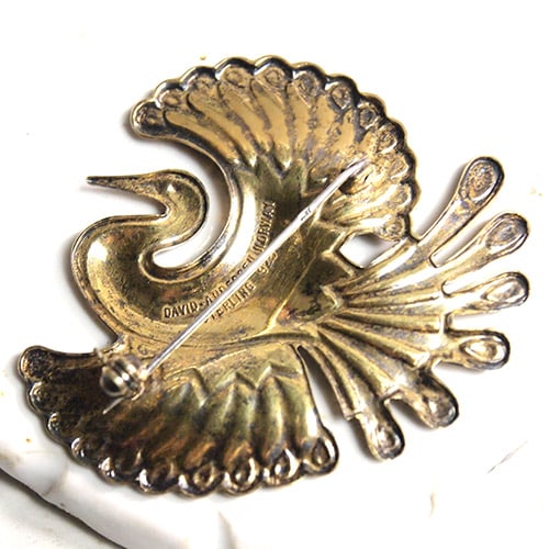 DAVID ANDERNSEN（デビッド・アンデルセン）ノルウェイ エナメル 鳳凰ブローチ