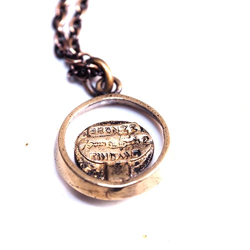 JORMA LAINE ヨルマレイン　ブロンズ　スモールフェイス　ネックレス