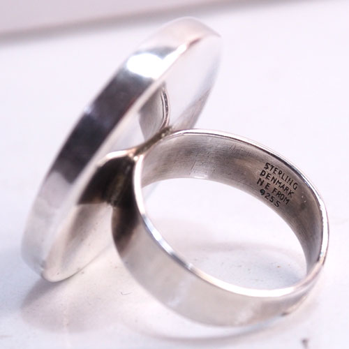 N.E.FROM (N.E.フロム）　デンマーク　カーネリアン　オーバルリング