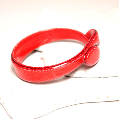 lea stein paris リアスタン　パリ　スネイクバングル（ピンク）