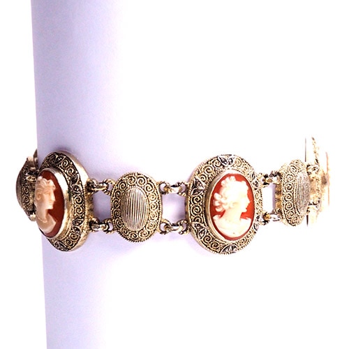 theodor fahrner ファーナー　シルバー　シェルカメオ　ブレスレット